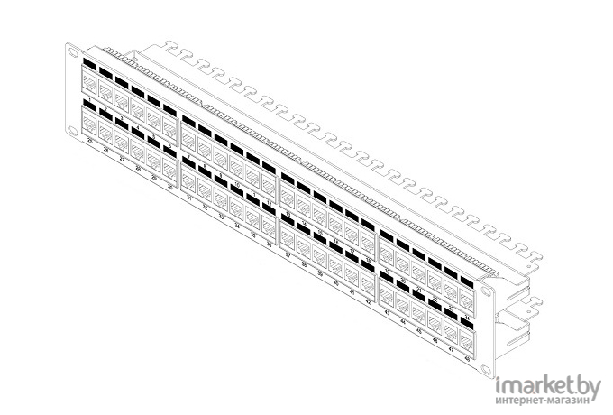 Патч-панель Hyperline PP3-19-48-8P8C-C6-110D