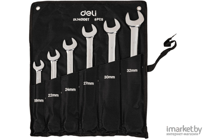 Набор комбинированных ключей Deli DL140106T