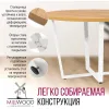 Стол Millwood Лофт Орлеан Л D120х75 дуб золотой Craft/металл белый