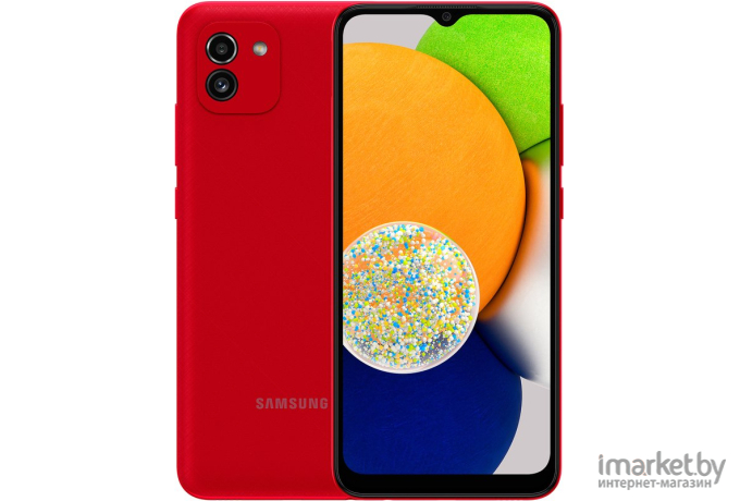 Смартфон Samsung Galaxy SM-A035 A03 3GB/32GB Red (SM-A035FZRDSKZ)