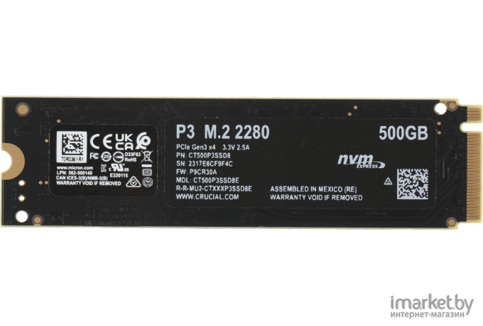 SSD-диск Crucial P3 500GB (CT500P3SSD8)