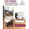 Стол Millwood Лофт Лондон Л 130х80х75 дуб белый Craft/металл черный