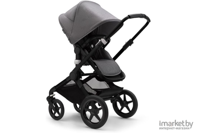 Коляска Bugaboo Fox3 black/grey melange 2в1