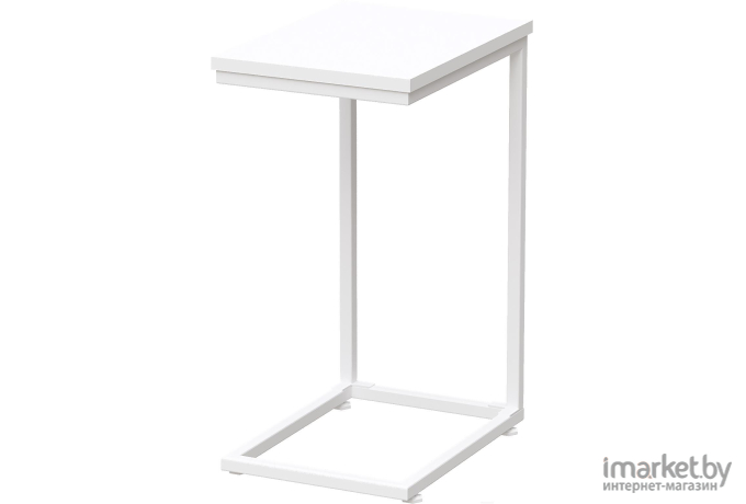 Приставной столик Millwood Art 1.1 L 30х40х60 белый/металл белый