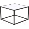 Журнальный столик Millwood Art-3 L 65х65х49 дуб белый Craft/металл черный