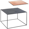 Журнальный столик Millwood Art-3 L 65х65х49 дуб табачный Craft/металл черный