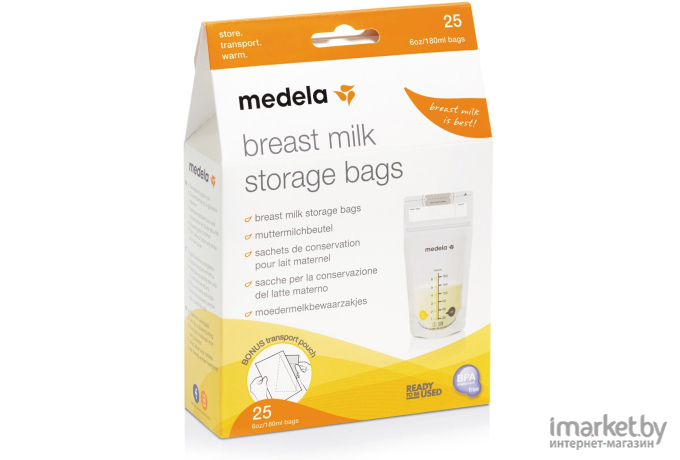 Пакет для хранения молока Medela 25шт. 008.0406