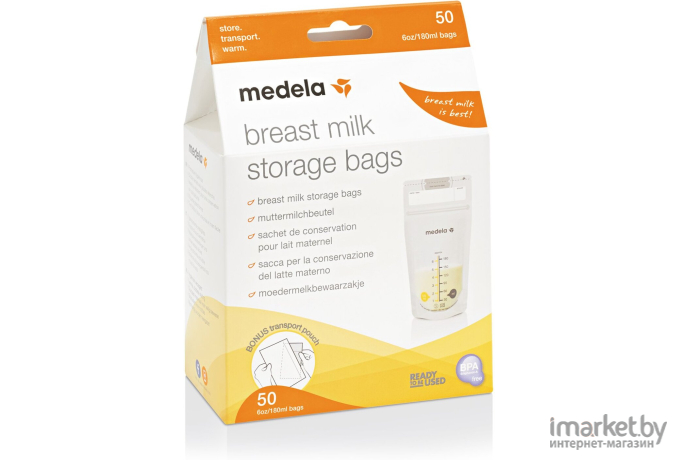 Пакет для хранения молока Medela 50шт. 008.0413