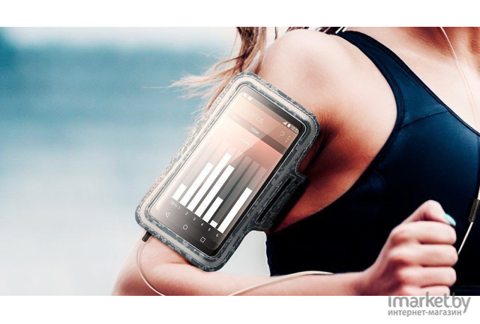 Чехол универсальный для телефона до 6,9 дюйма спортивный наручный Spigen SGP Sport Armband камуфляж серый