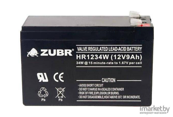 Аккумулятор для ИБП Zubr 12V/9Ah (HR1234W)