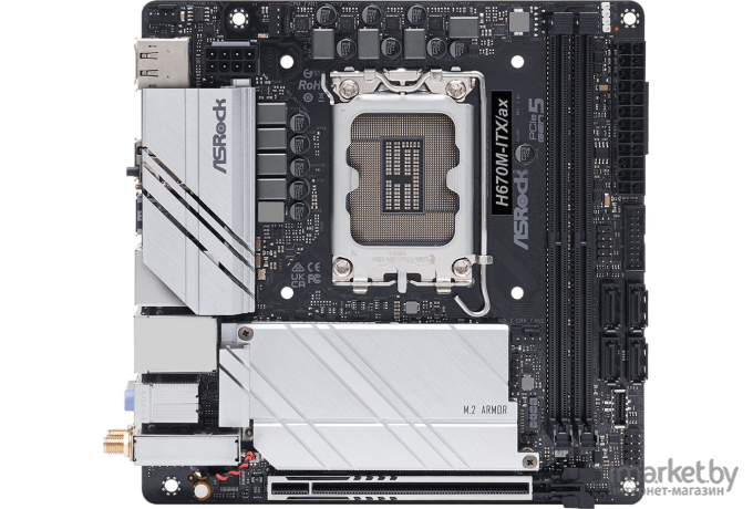 Материнская плата ASRock H670M-ITX/AX