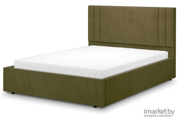 Кровать мягкая Аквилон Мирта 14 ПМ (Конфетти олива)