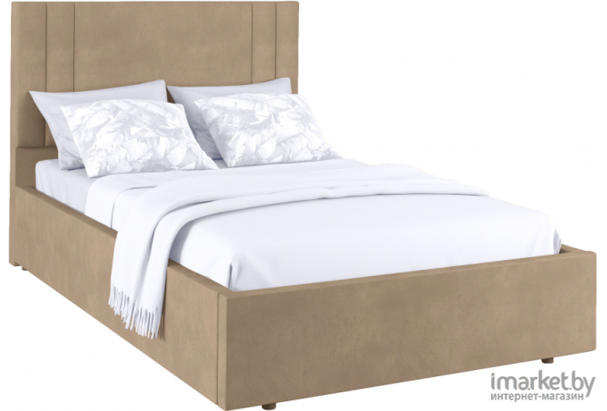 Кровать мягкая Аквилон Мирта 14 ПМ Конфетти корица