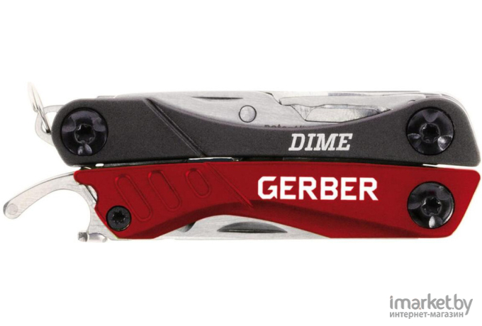 Мультитул Gerber Dime 1027829 (черный/красный)