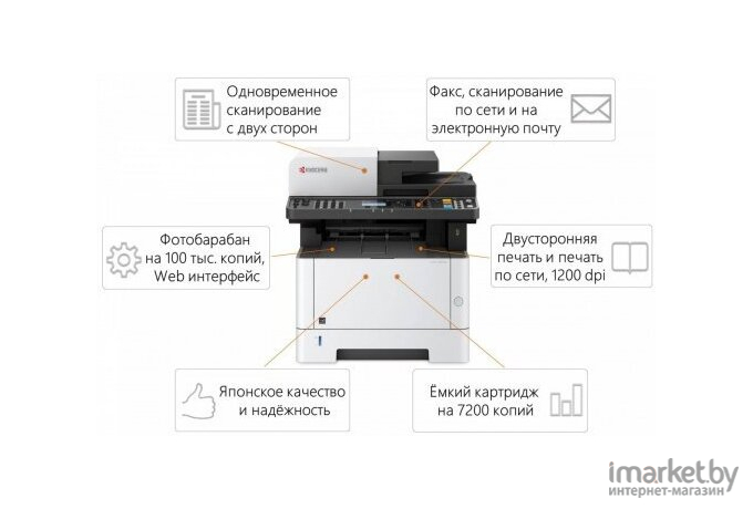 МФУ Kyocera Ecosys M2540DN + Kyocera TK-1170 2 шт (1102SH3NL0+1T02S50NL0)