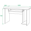 Стол компьютерный Сокол КСТ-04.1 венге