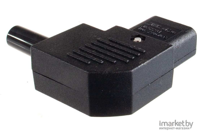 Вилка LANMASTER LAN-IEC-320-C13/90 черный