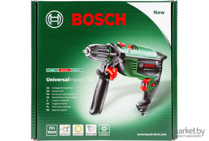 Ударная дрель Bosch UniversalImpact 730 (0603131022)