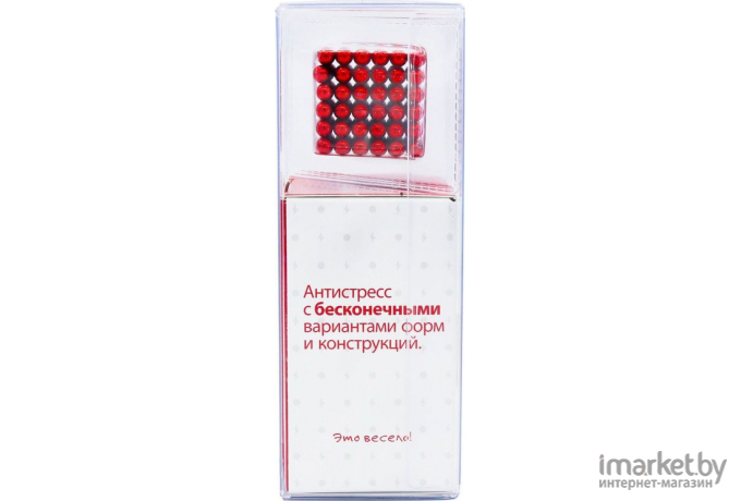 Магнитный куб Magnetic Cube красный 216 5мм (207-101-4)