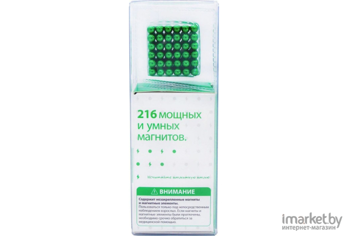 Магнитный куб Magnetic Cube зеленый 216 5мм (207-101-8)