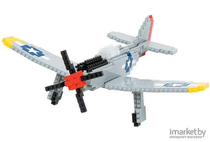 Конструктор Nanoblock Самолет P-51 Мустанг Deluxe (NBM_005)