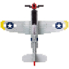 Конструктор Nanoblock Самолет P-51 Мустанг Deluxe (NBM_005)