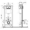 Комплект 3 в 1 KK POL: подвесной унитаз Latona, инсталляция Alfa, кнопка смыва белая (T/018/0/K+ZSP/440/0/K+SPP/030/0/K)