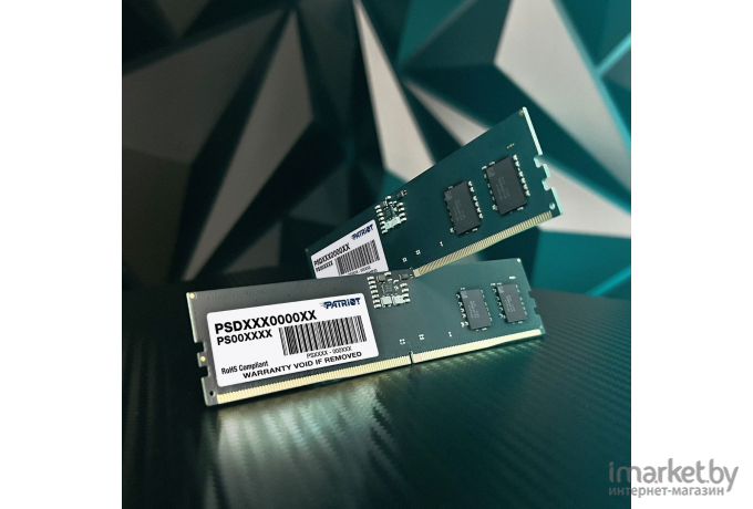 Оперативная память Patriot DDR5 2x16Gb 4800MHz Signature RTL PC5-38400 CL40 DIMM ECC 288-pin 1.1В (PSD532G4800K)