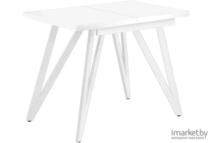 Стол обеденный Millwood Женева 3 Л 110-150х70 белый/металл белый