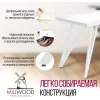 Стол обеденный Millwood Женева 3 Л 110-150х70 белый/металл белый