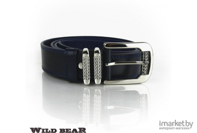 Ремень WILD BEAR Premium RM-024f 130см Dark-Blue