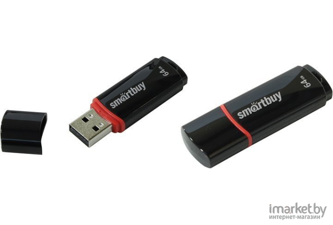 USB Flash Smart Buy Crown Black 64GB (SB64GBCRW-K)