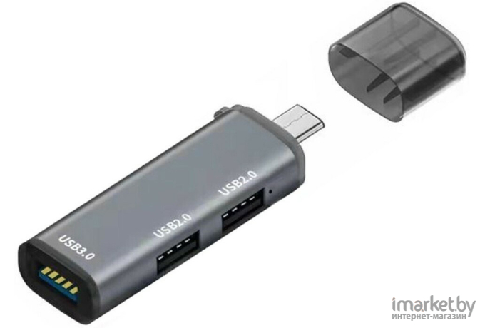 USB-концентратор Orient CU-327 серебристый