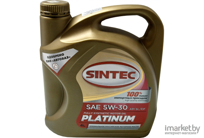 Моторное масло Sintec Platinum 5W30 SL/CF (801939)