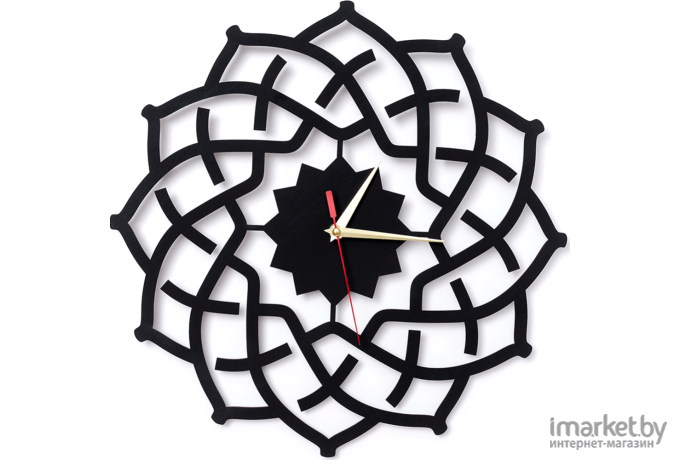 Настенные часы Woodary 30см чёрный (2031)