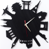Настенные часы Woodary 40см чёрный (2042)