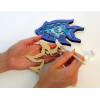 Набор для творчества Woodary деревянная 3D раскраска Рыбка (3210)