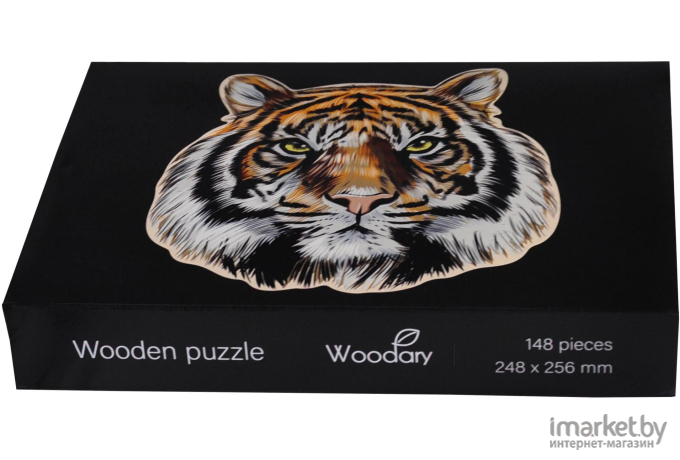 Пазл деревянный Woodary Тигр в картонной коробке коллекционный 248х256 (3170)