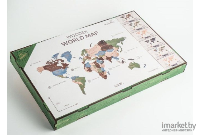 Панно Woodary Карта мира XL (3191)