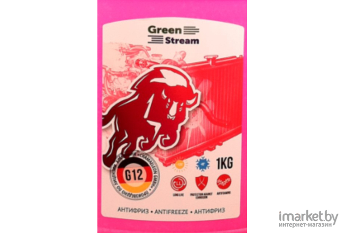 Антифриз GreenStream G12 1кг красный (303023)