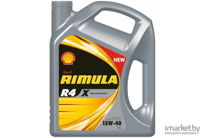 Моторное масло Shell RIMULA R4 X 15W-40 4л (550046382)