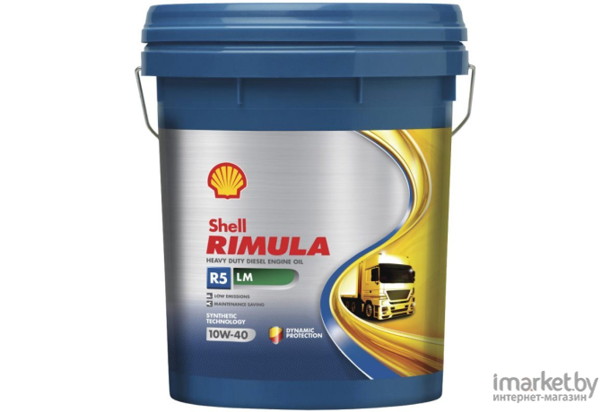 Моторное масло Shell RIMULA R5 E 10W-40 20л (550033235)