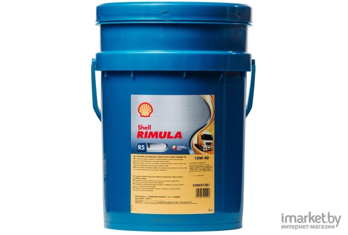 Моторное масло Shell RIMULA R5 E 10W-40 20л (550033235)