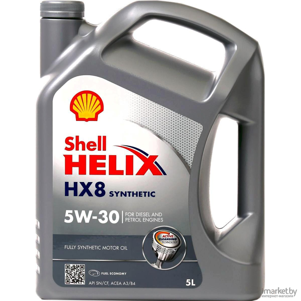 Купить моторное масло shell helix hx8 ect 5w-30 5л (550048100) | В  рассрочку и с доставкой