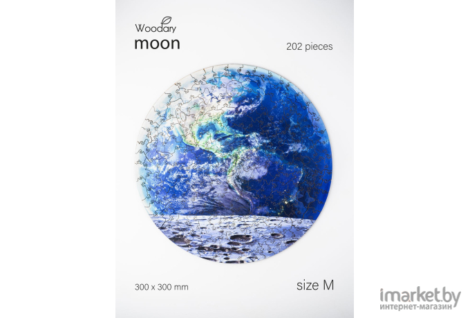 Пазл деревянный Woodary Moon 300мм (3158)