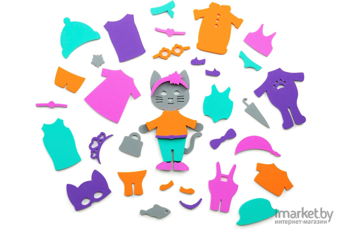 Набор игрушек для ванной ElBasco Toys Аква Одевашка Кошка (02-002)