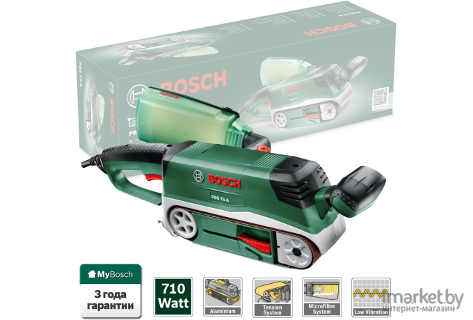 Ленточная шлифмашина Bosch PBS 75 A (06032A1020)