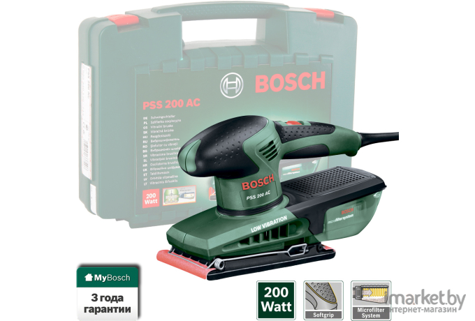 Виброшлифмашина Bosch PSS 200 AC (0603340120)