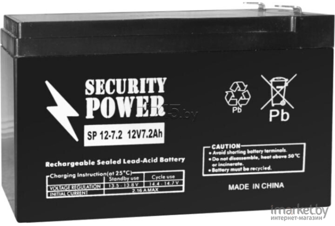 Аккумулятор для ИБП Security Power SP 12-7.2 F2