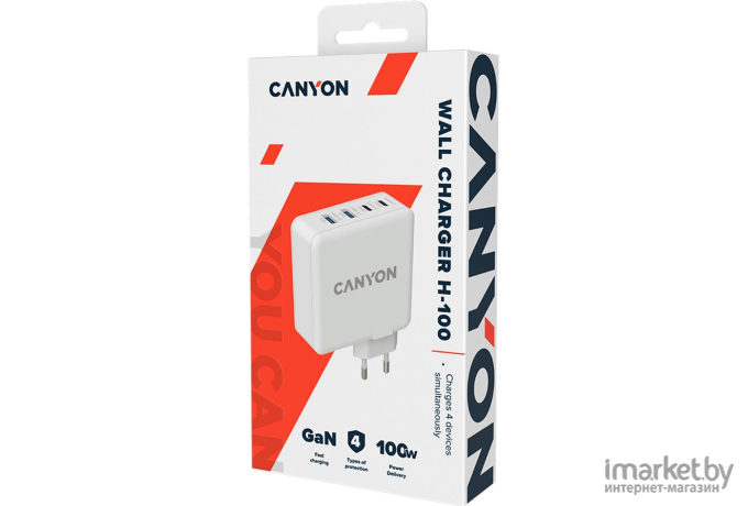 Сетевое зарядное Canyon CND-CHA100W01